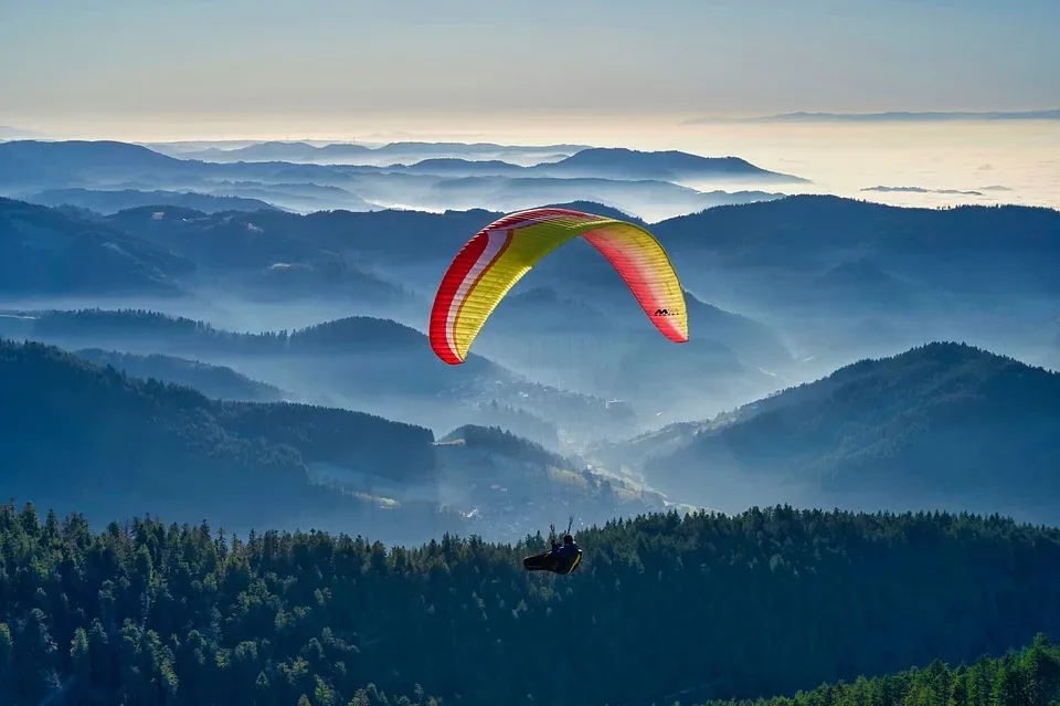 Gleitschirm-Flieger kracht in Baumkrone