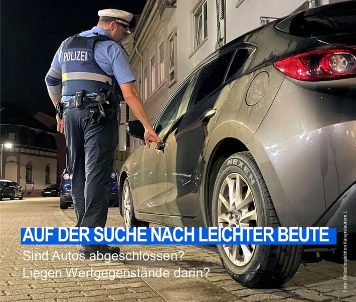 Die Polizei warnt: Unverschlossene Autos als Einladungen für Diebe