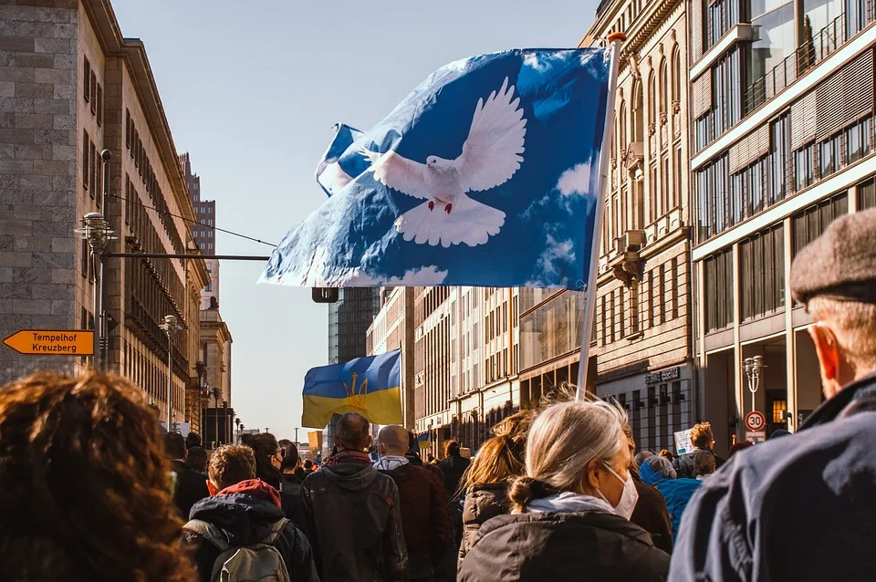 Große Kundgebung in Köln: Solidarität mit der Ukraine am Unabhängigkeitstag