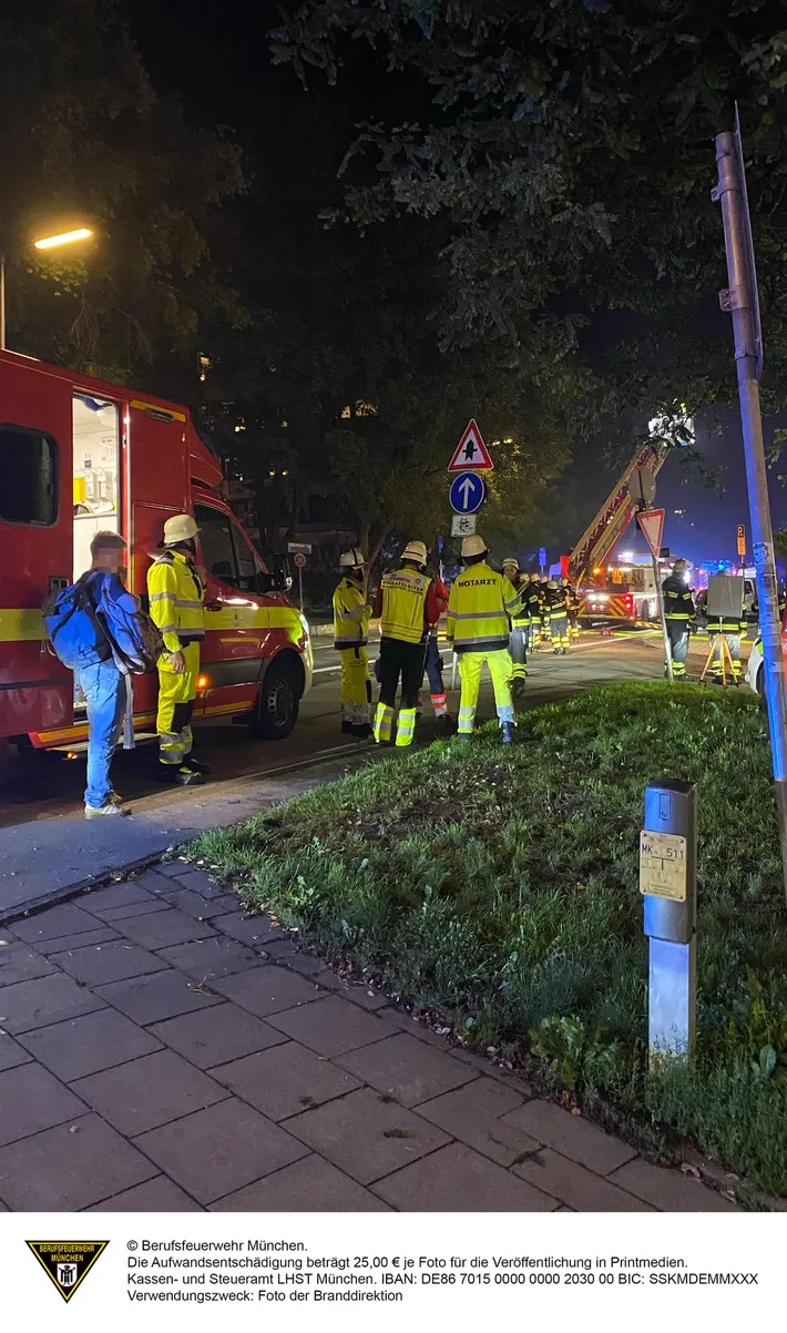 Schockierender Wohnungsbrand in Thalkirchen: Fünf Menschen gerettet