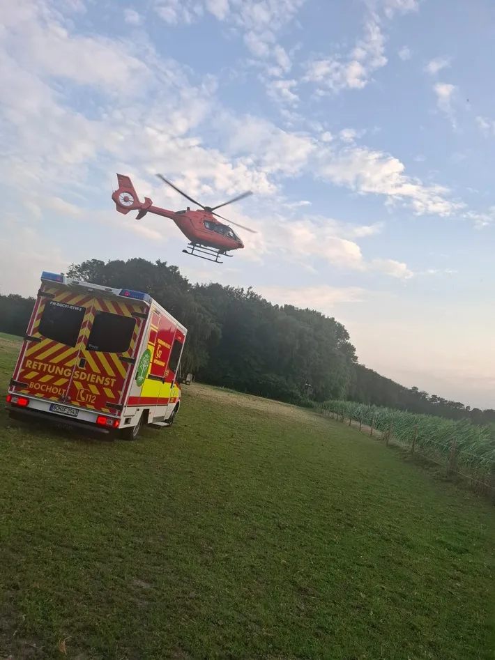 <p><strong>Schwerer Reitunfall in Bocholt-Barlo: Reiterin ins Krankenhaus geflogen</strong></p>