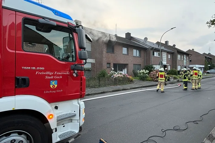 Trockner-Defekt: Kellerbrand in Goch sorgt für Feuerwehreinsatz