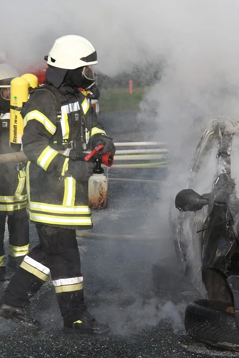 Großeinsatz der Feuerwehr in Germersheim: Brand auf Recyclinggelände