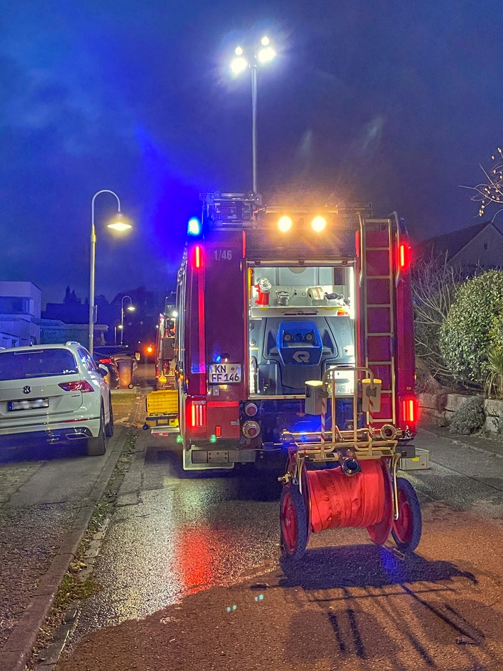 Großer Feuerwehr-Einsatz in Allensbach: Brand im Mehrfamilienhaus!