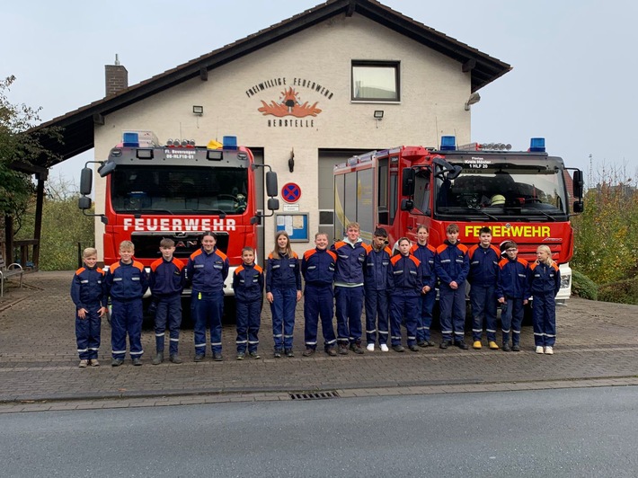 Junge Helden in Aktion: Erfolgreicher Berufsfeuerwehrtag in Herstelle!