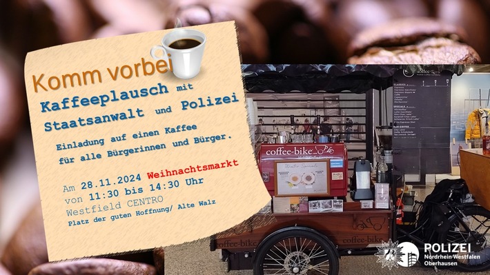 Kaffee mit der Polizei: Gespräche über Sicherheit und Kriminalprävention!