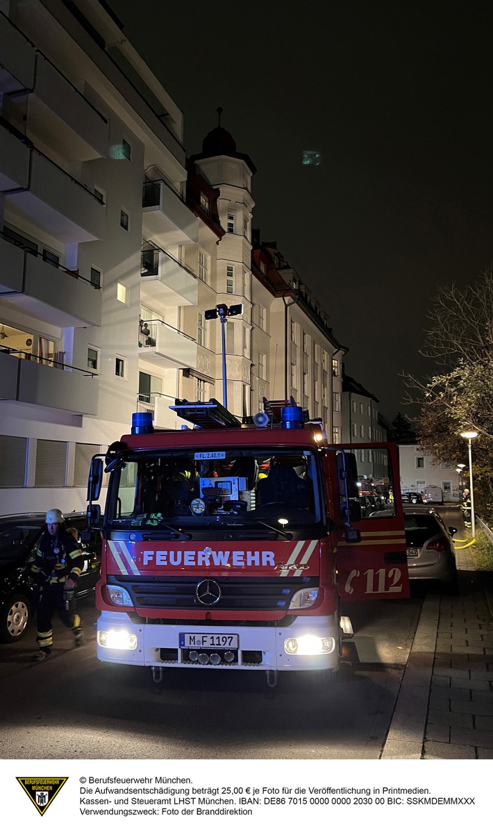 Kellerbrand in Sendling: Wohnhaus wegen Gasgefahr unbewohnbar!