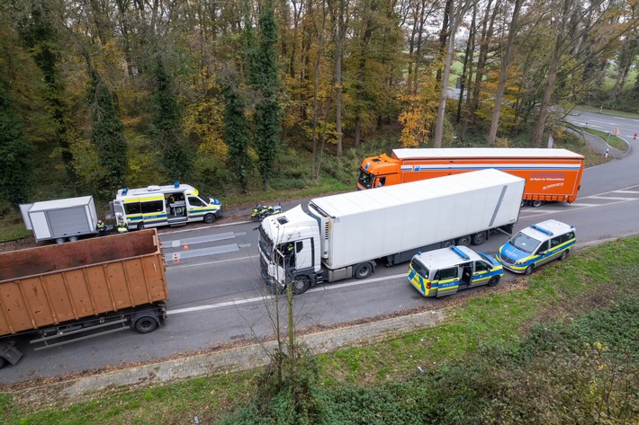 Massive Verkehrskontrolle in Südlohn: Schwerlastverkehr im Visier!