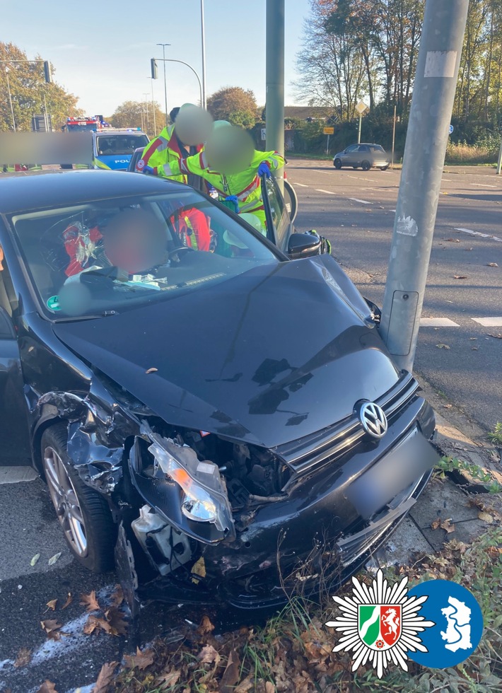 Schockunfall in Bergheim: Drei Verletzte bei Kollision an Ampel!