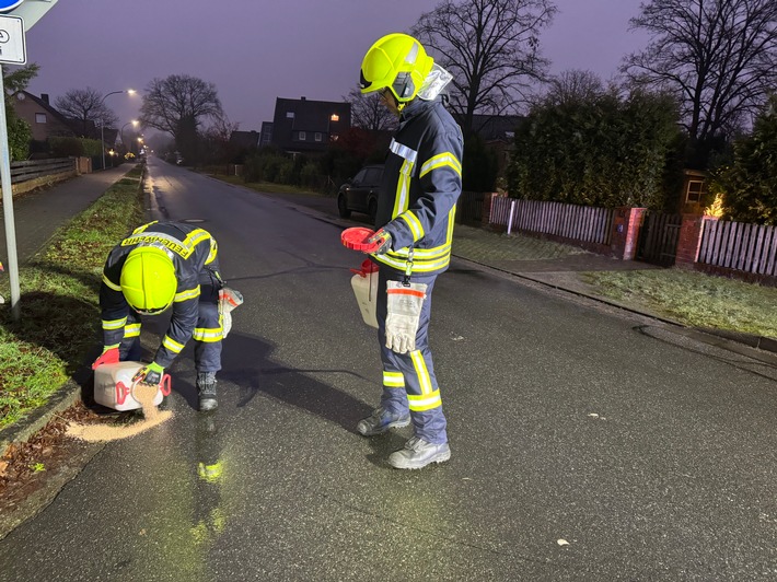 Dieselspur gefährdet Sicherheit: Feuerwehr Eicklingen im Einsatz!