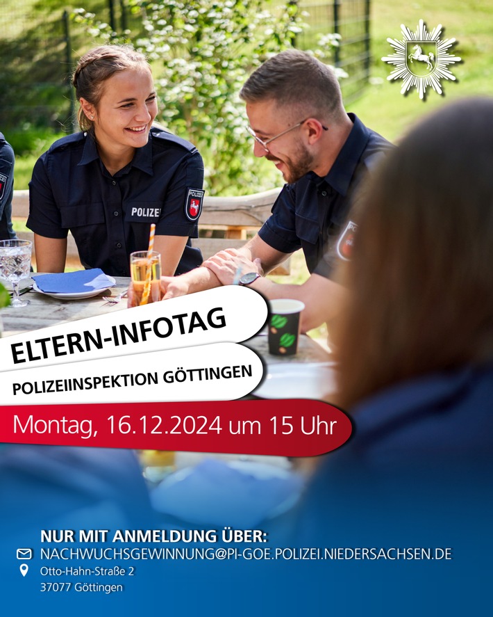 Eltern-Infotag der Polizei: So wird Ihr Kind Polizist in Göttingen!