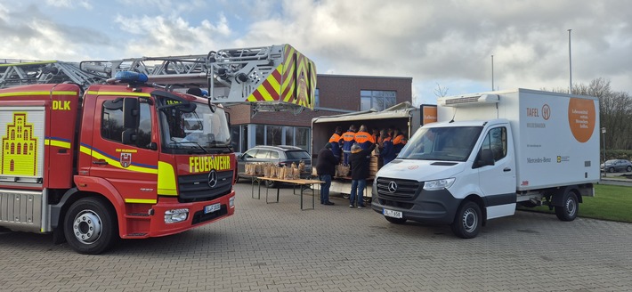 Jugendfeuerwehr Wildeshausen: Ein Herz für die Tafel zur Weihnachtszeit!