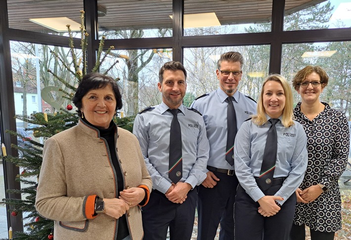 Neues Führungstrio der Polizei im Kreis Soest: Landrätin begrüßt Verstärkung!