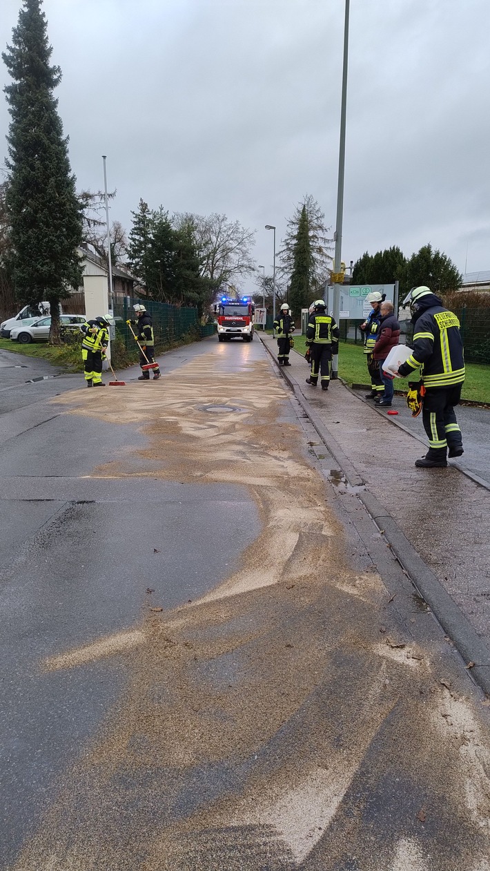 Ölspur in Schermbeck: Feuerwehr im Einsatz gegen Gefahren!