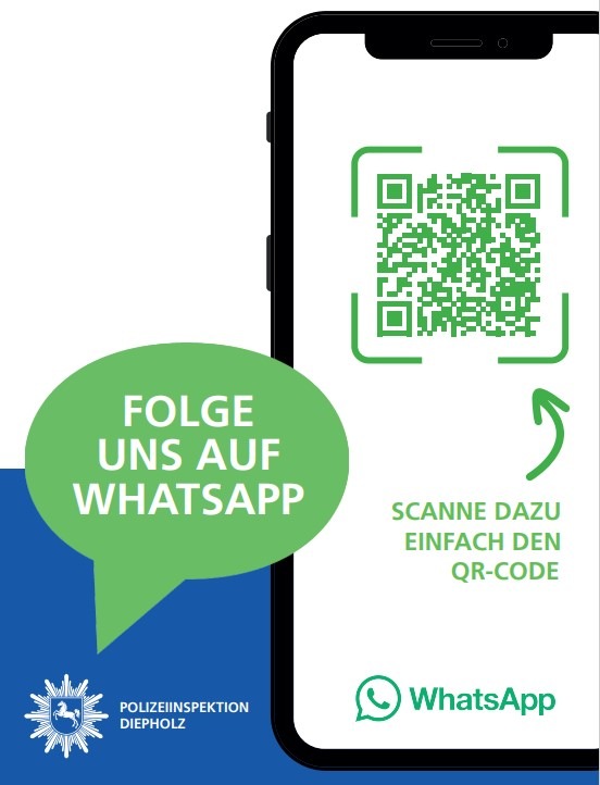 Polizei Diepholz startet eigenen WhatsApp-Kanal für wichtige Infos!