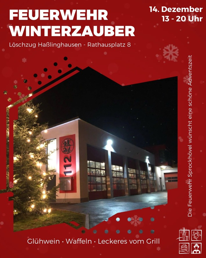 Winterzauber in Haßlinghausen: Glühwein, Waffeln und Feuerwehrspaß!