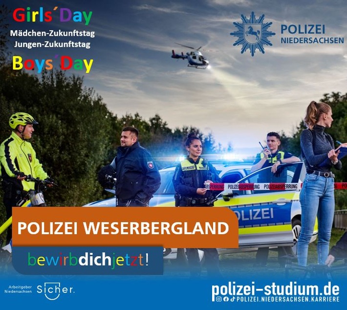 Zukunftstag 2025: Polizei öffnet Türen für Schüler in Hameln!