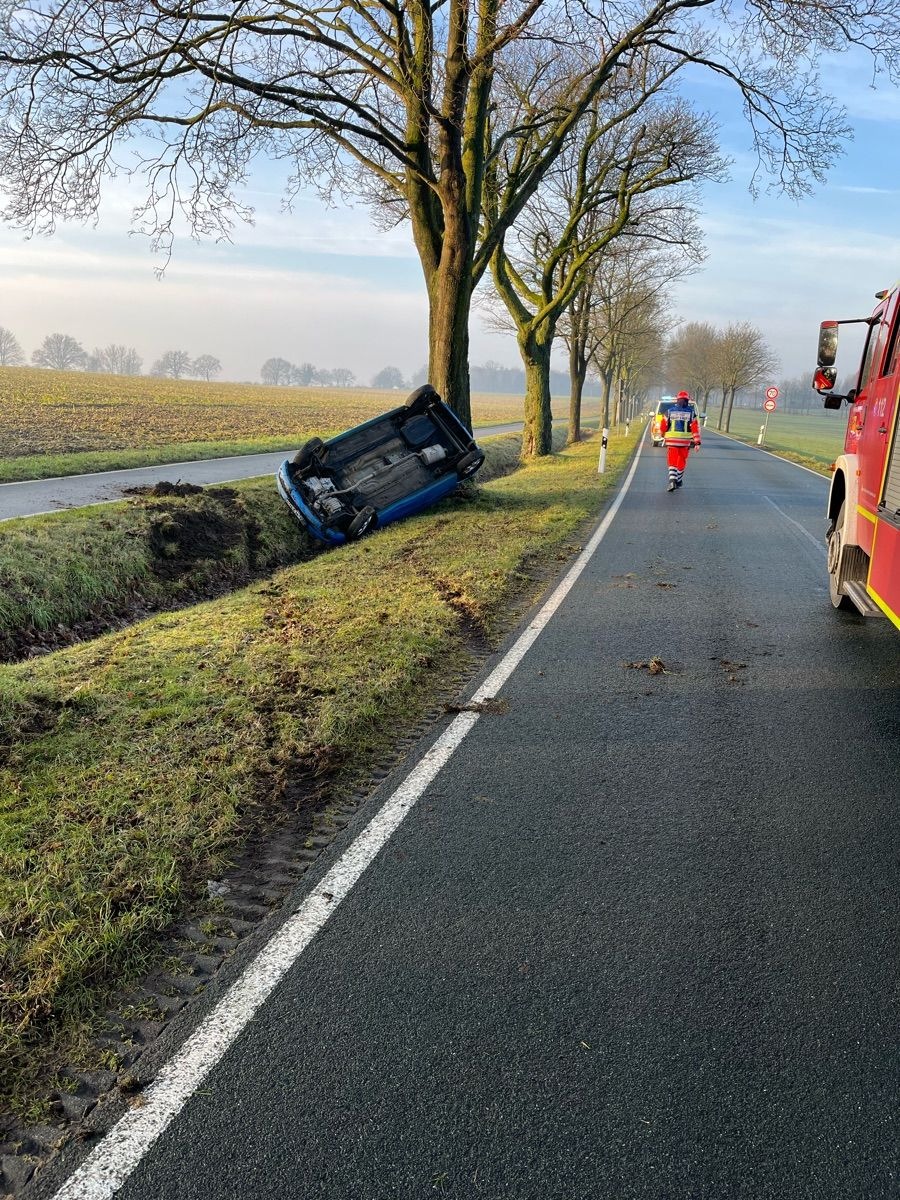 Auto-Unfall in Coesfeld: 47-Jährige bei Glatteis verletzt!