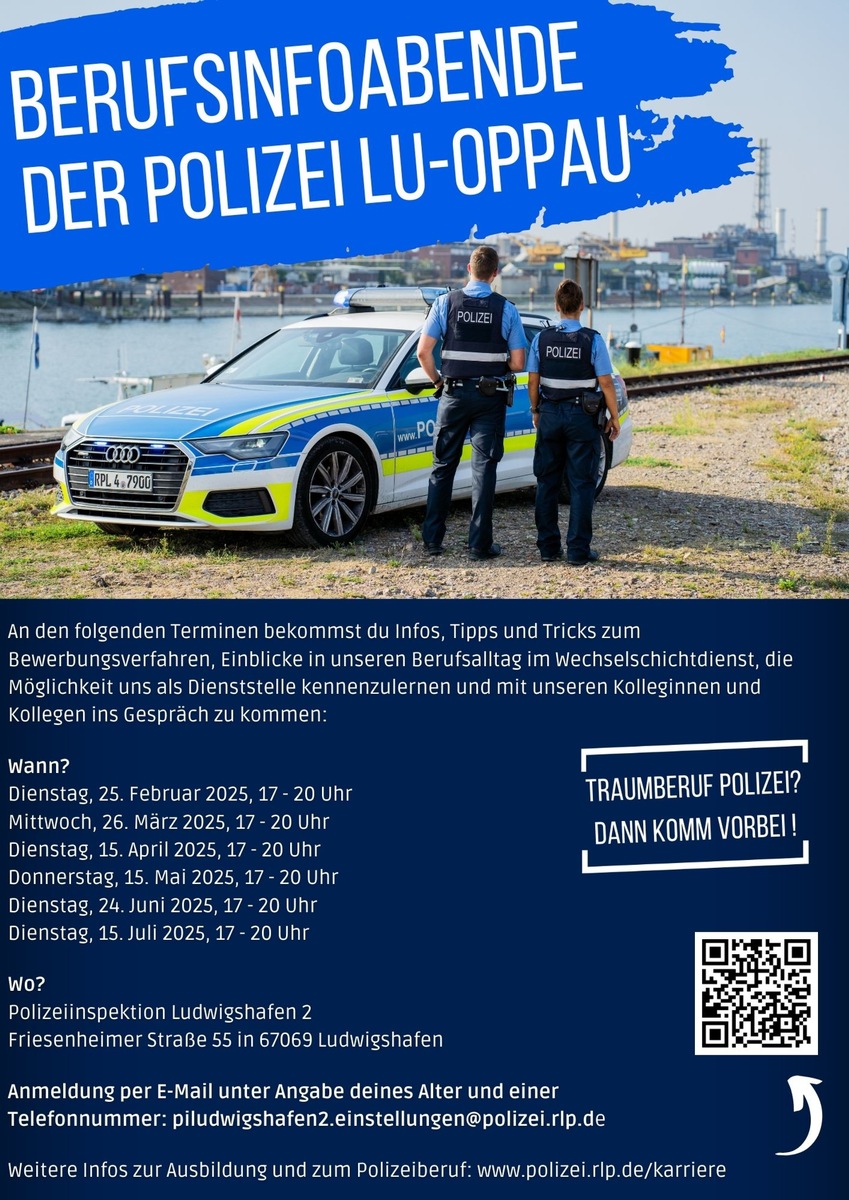 Berufsinfoabende: Deine Chance auf einen Platz bei der Polizei!