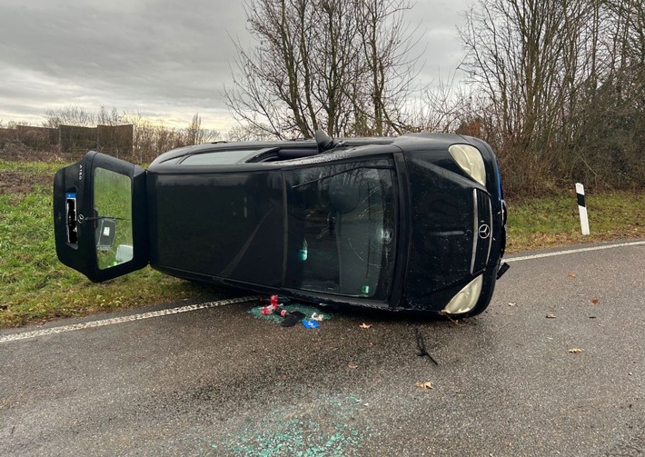 Crash auf A65: 19-Jährige überschlägt sich bei Insheim!