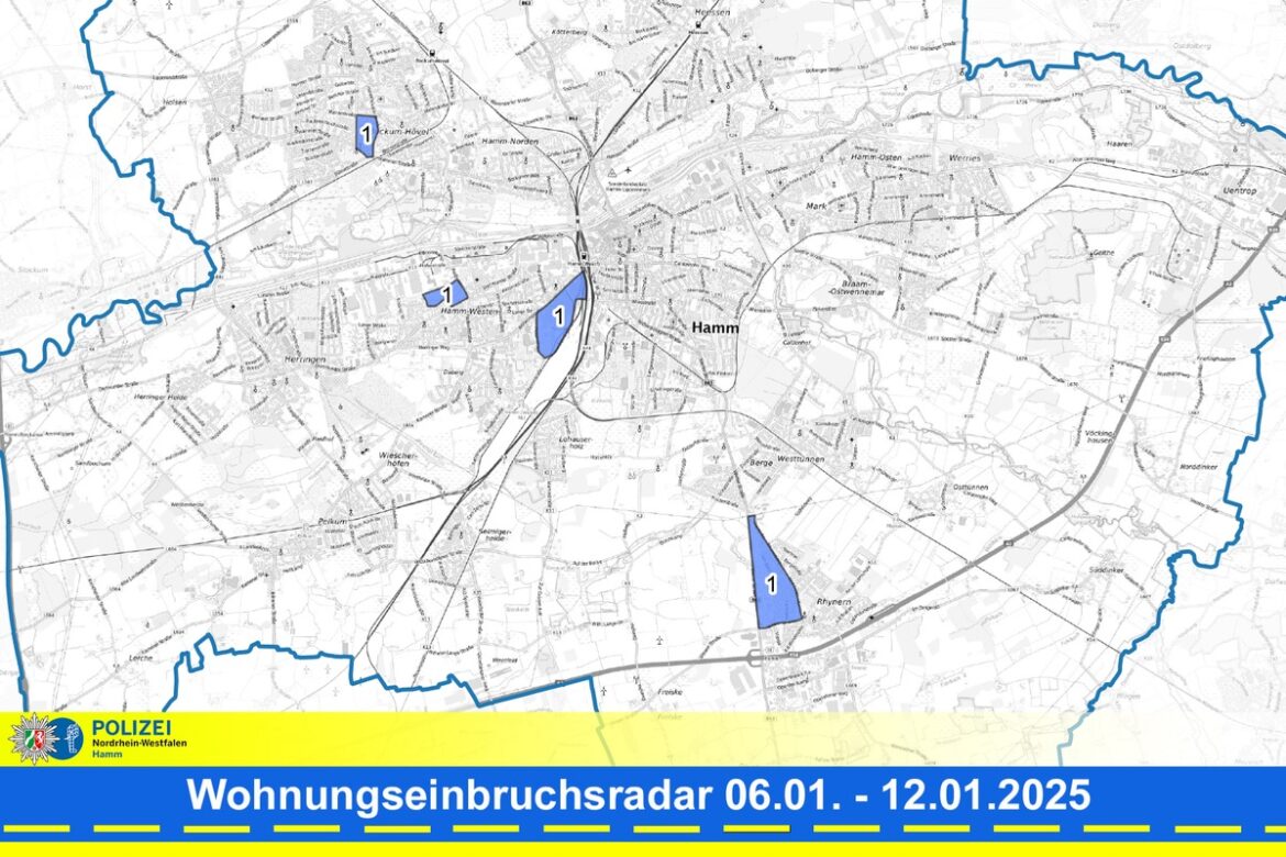 Einbruchswelle in Hamm: Polizei warnt vor steigender Kriminalität!