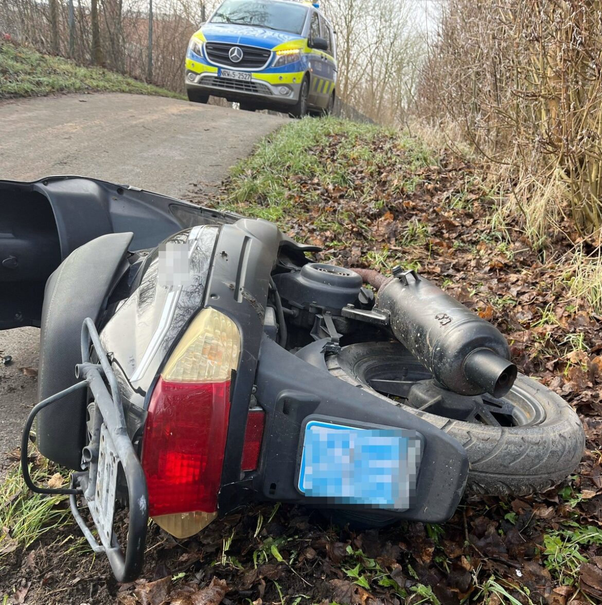 Junger Rollerfahrer ignoriert Polizei und Ampel – Verfolgungsjagd endet!