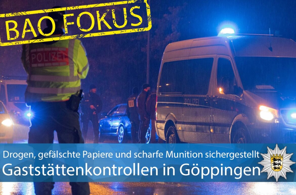 Massive Polizeiaktion gegen Gangkriminalität in Göppingen: Drogen und Waffen sichergestellt