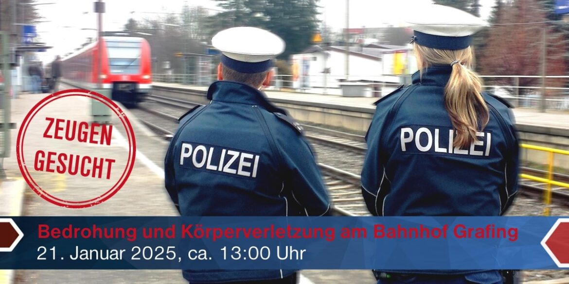 Messerbedrohung am Bahnhof Grafing: Polizei sucht Zeugen!