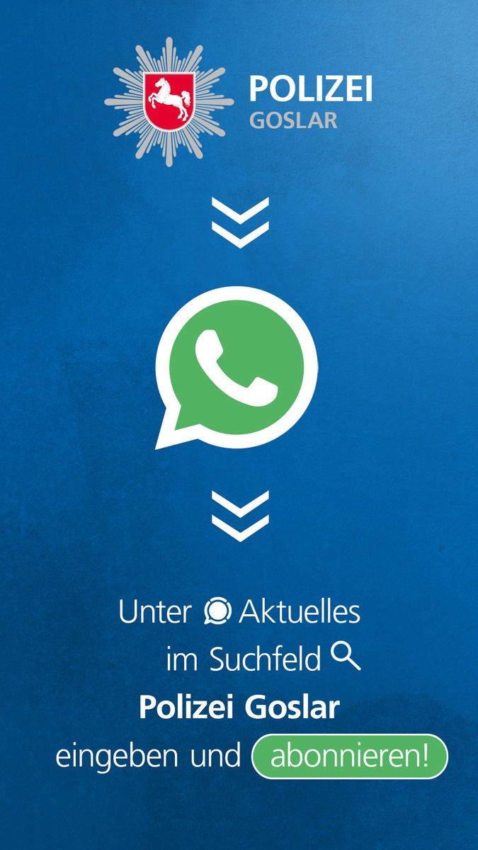 Polizei Goslar startet neuen WhatsApp-Kanal für direkte Infos!