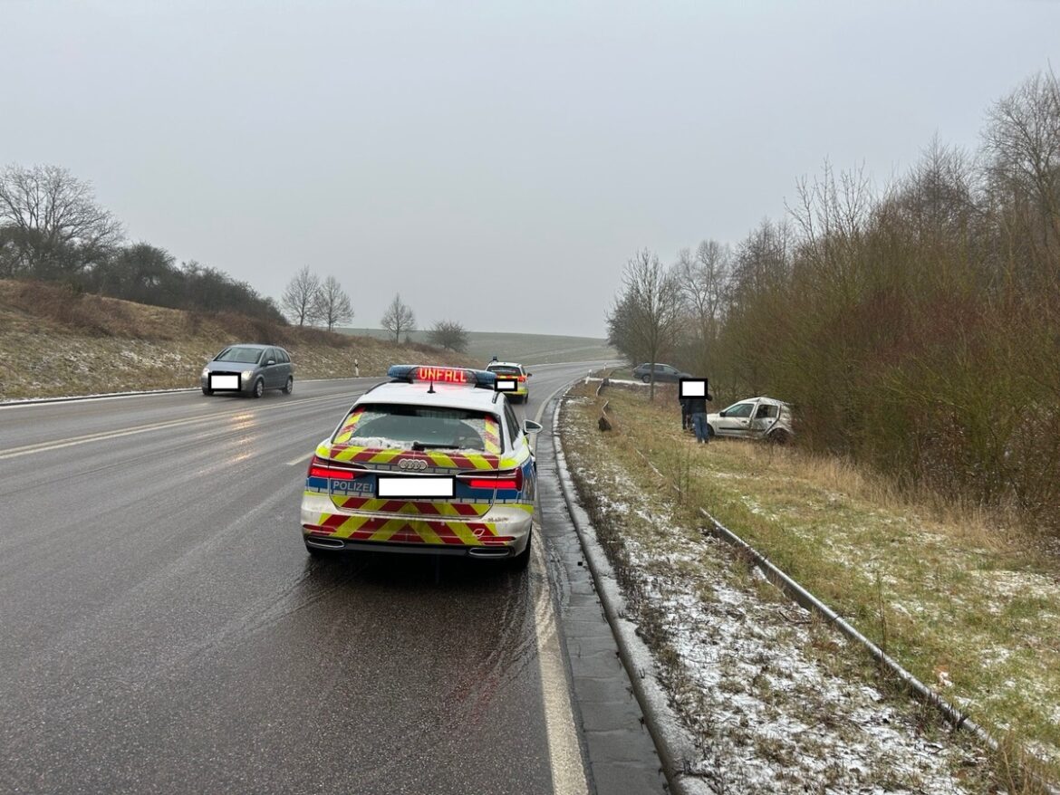 Autounfall bei Callbach: 19-Jährige kommt mit dem Schrecken davon!