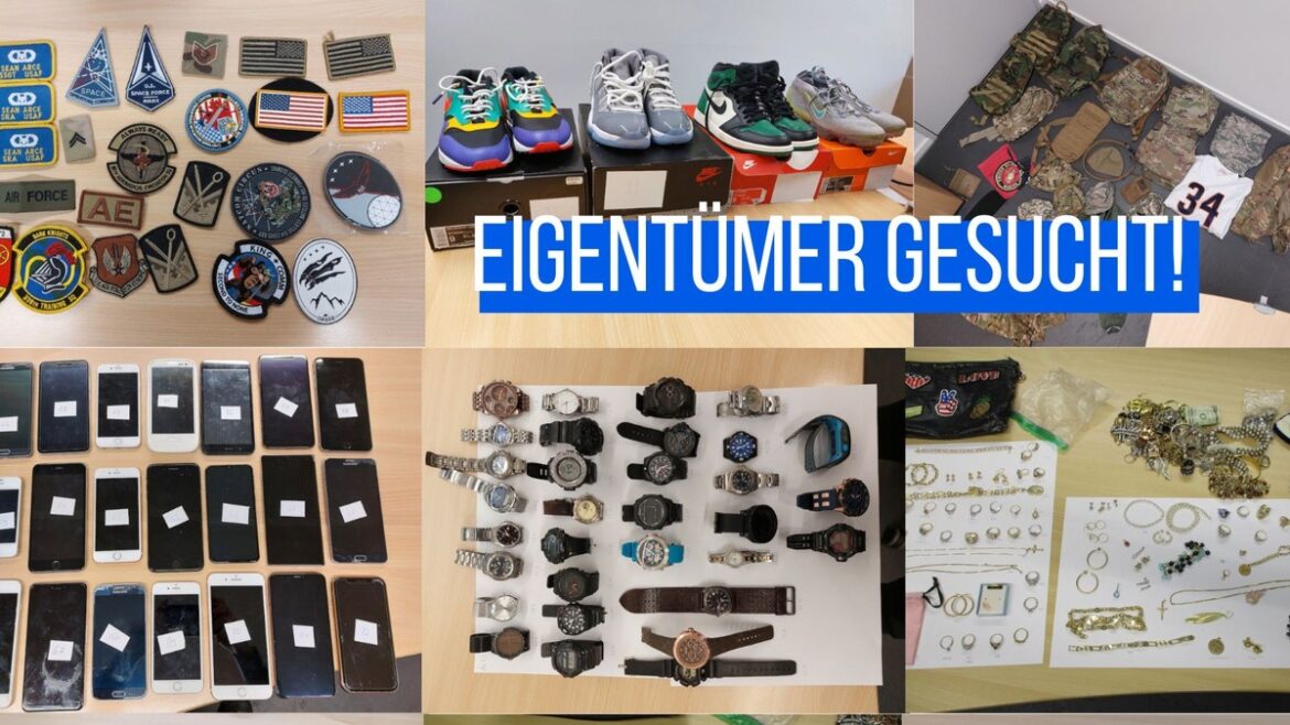 Die Polizei sucht Eigentümer: Über 500 gestohlene Wertgegenstände entdeckt!