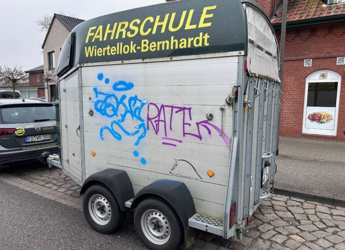 Graffiti-Schock in Fockbek: Täter suchen Zeugen für Vandalenakte!