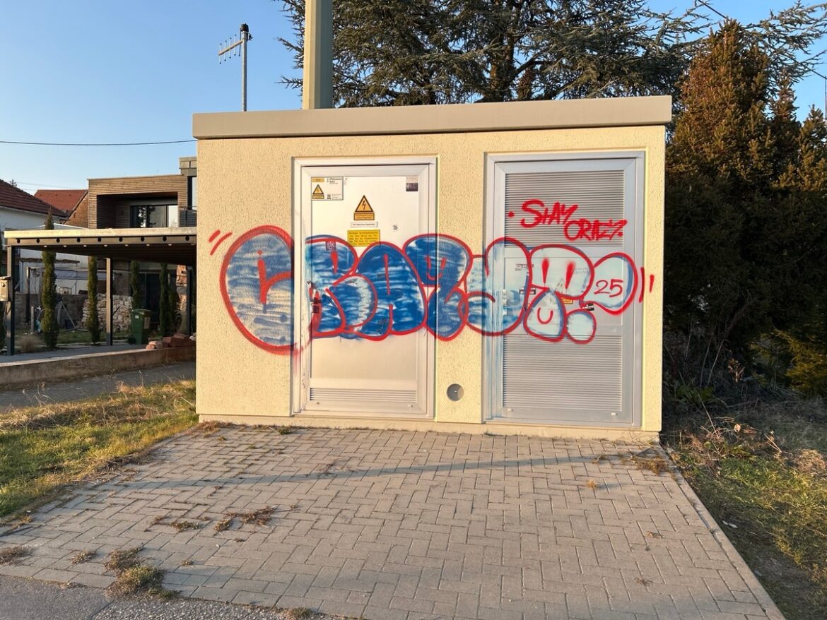 Graffiti-Skandal in Maikammer: Umspannhäuschen verwüstet – Zeugen gesucht!