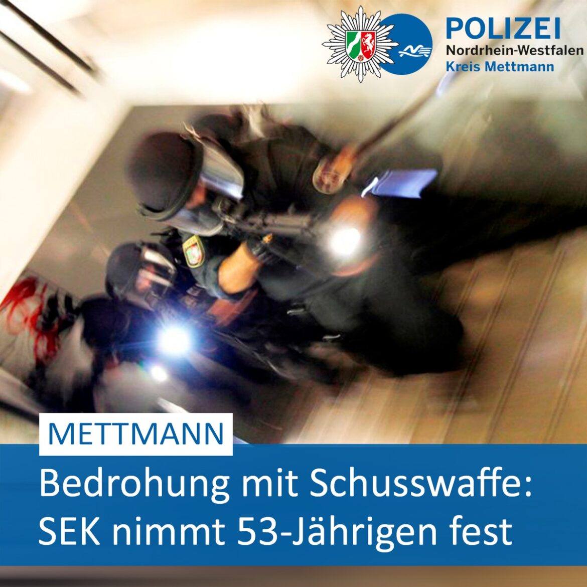 Sensation in Mettmann: Mann bedroht Nachbarin mit Schusswaffe!