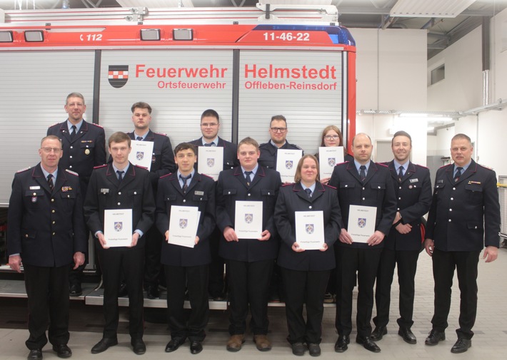 Blick zurück und nach vorn: Feuerwehr Offleben feiert und ehrte Mitglieder