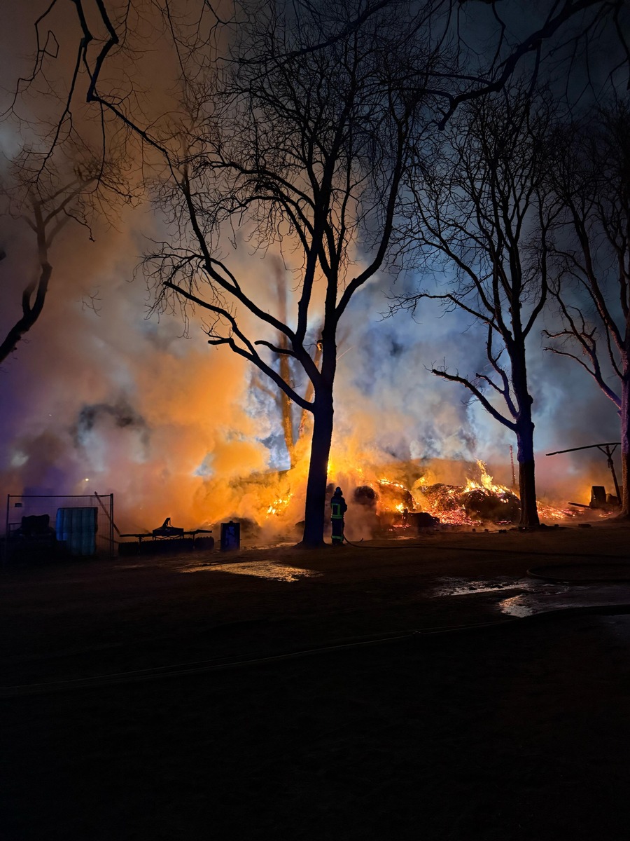 Großbrand in Krefeld: Feuerwehr Neukirchen-Vluyn rettet 40 Pferde!